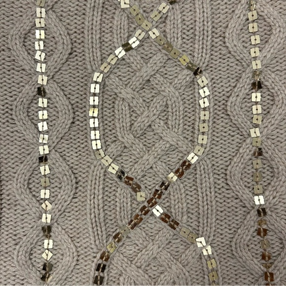 VS MODA International Knit Embellished Sweater Mini Skirt Ivory Size Small - Picture 7 of 9